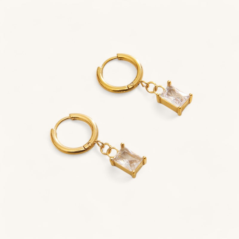 The diamond drop earrings