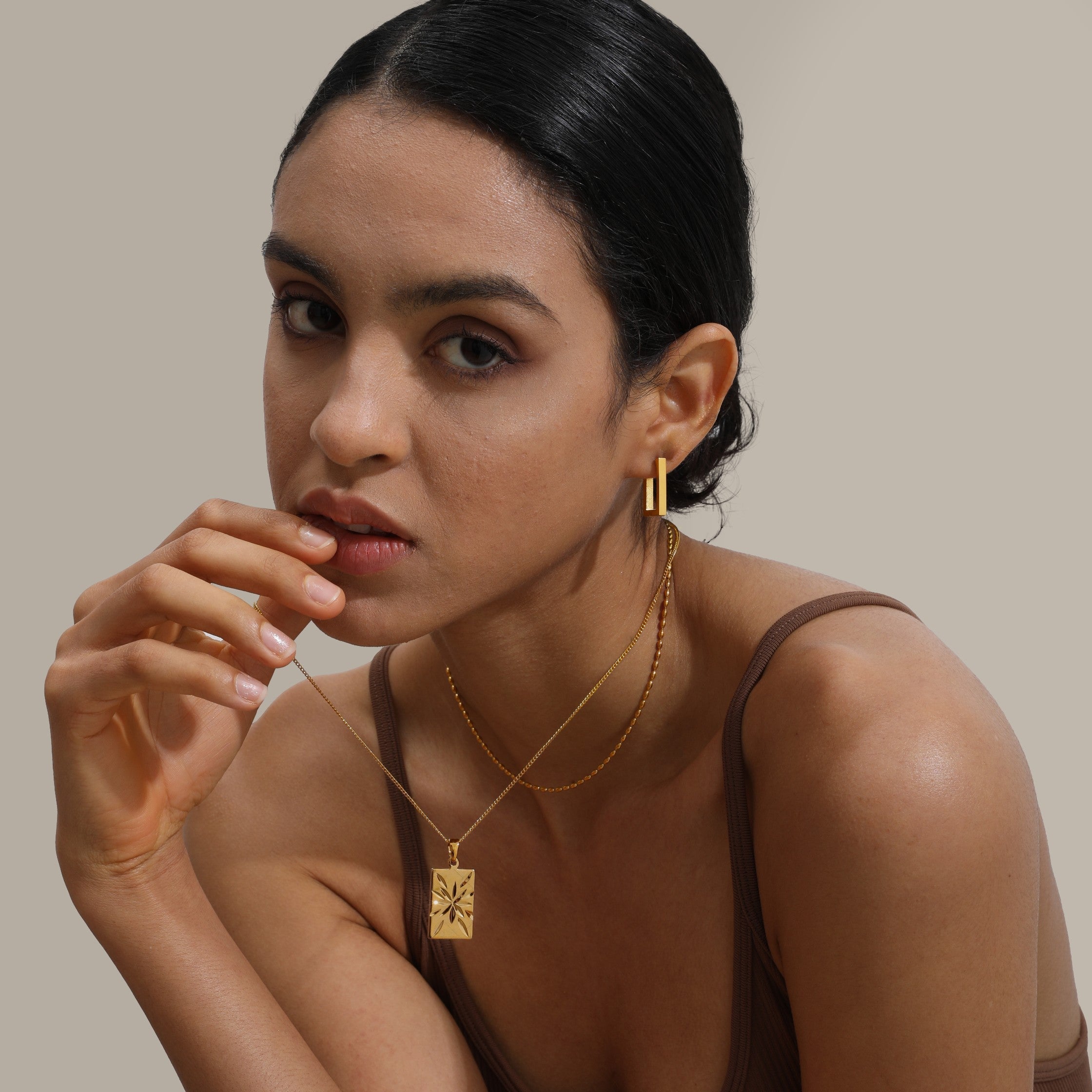 haruアクセサリーmilouさま専用 Milou, fine jewellery, plated with genuine 18k gold.