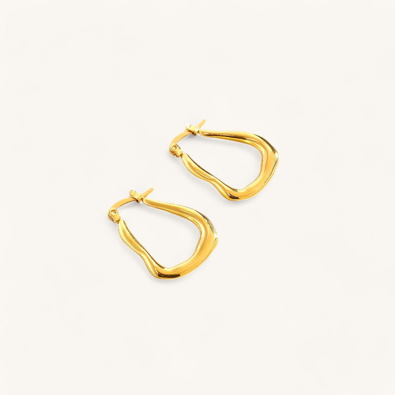 The ripple hoop earrings