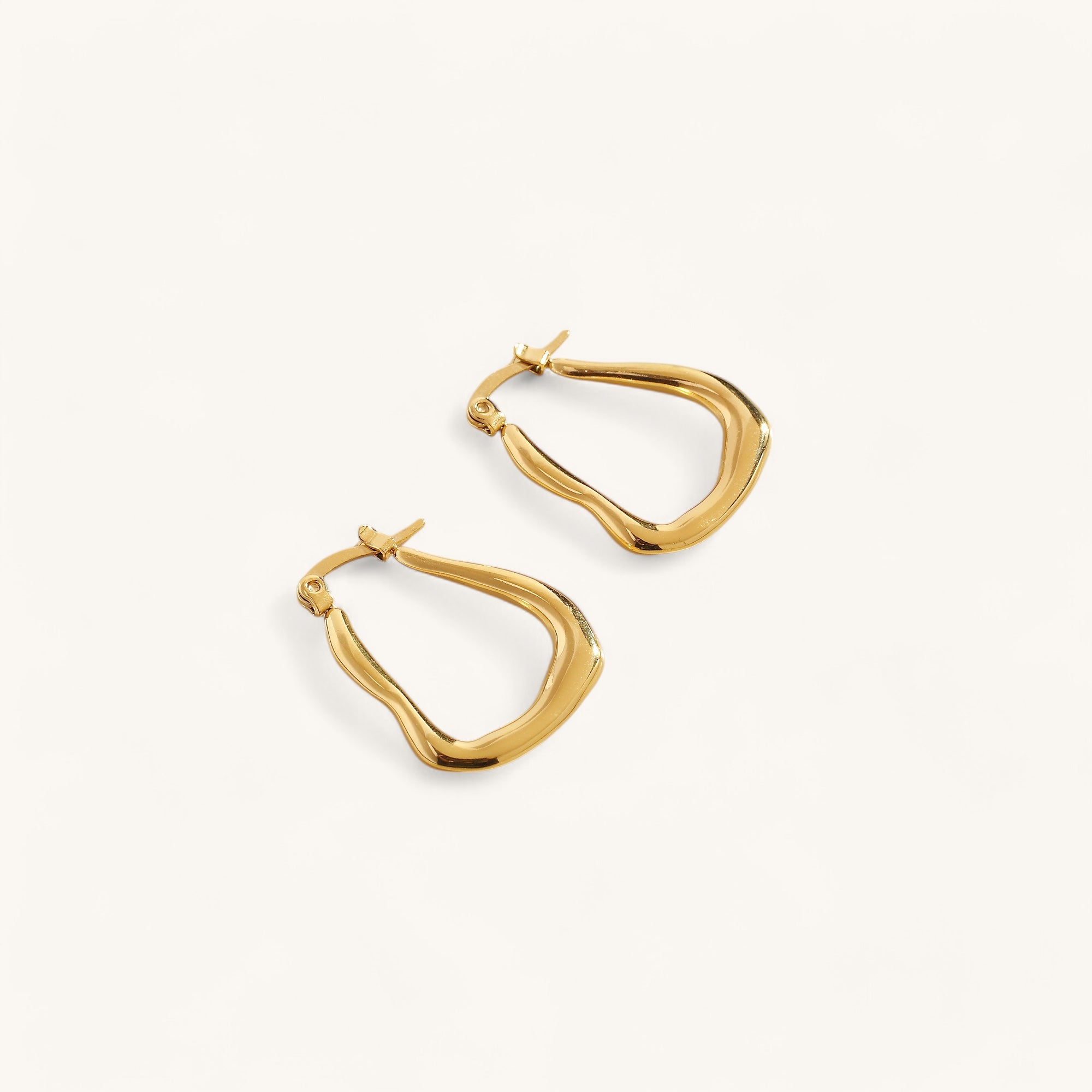 The ripple hoop earrings