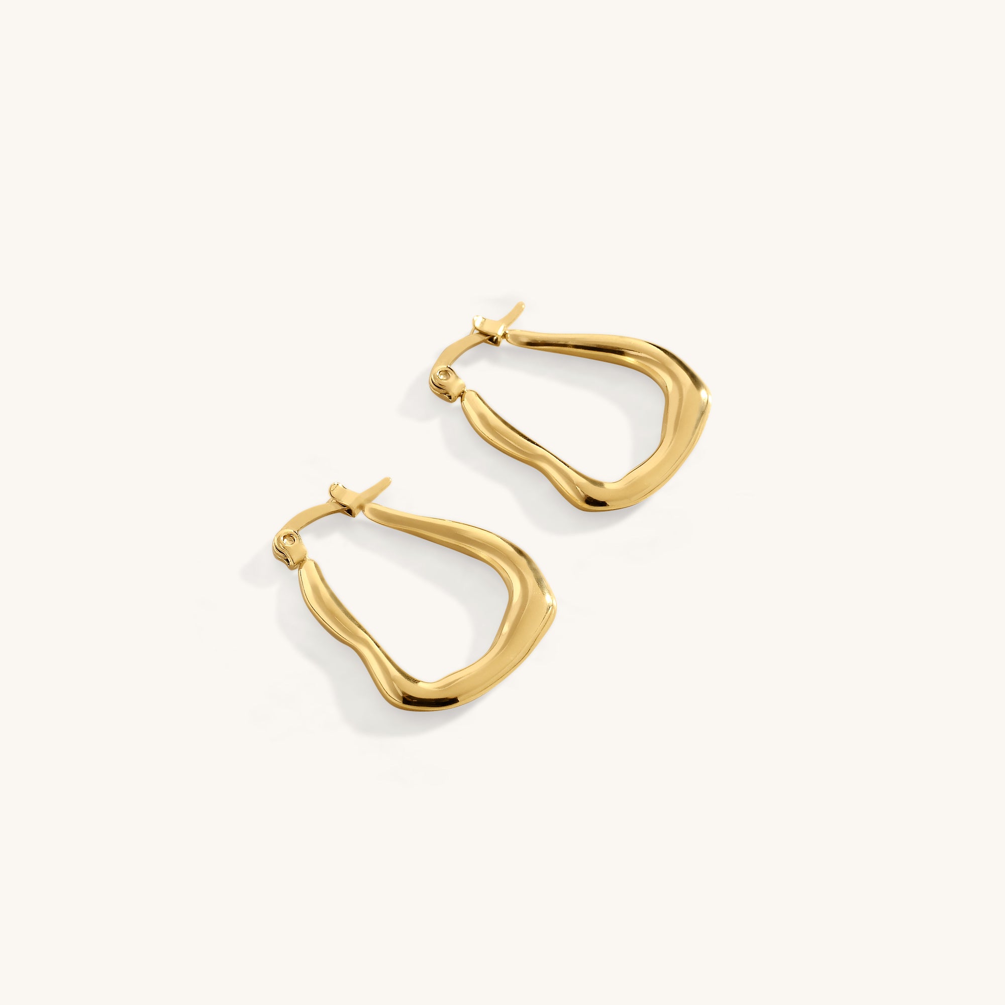 The ripple hoop earrings