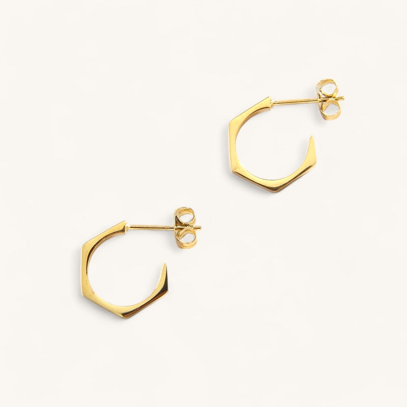 The quad hoop earrings