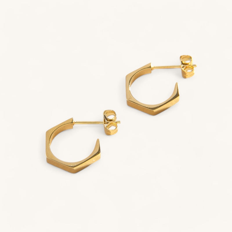 The quad hoop earrings