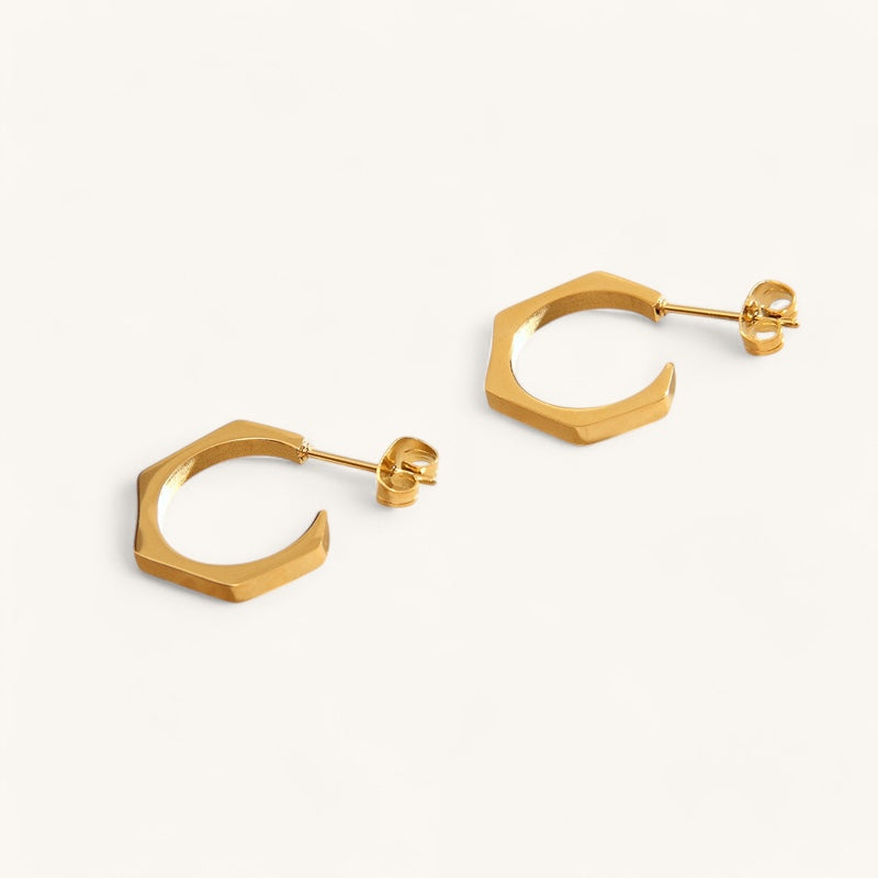 The quad hoop earrings