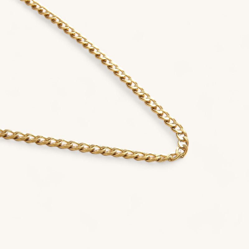 The box link chain necklace