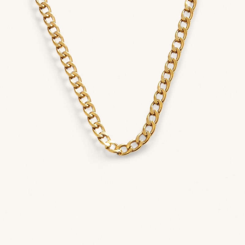 The box link chain necklace