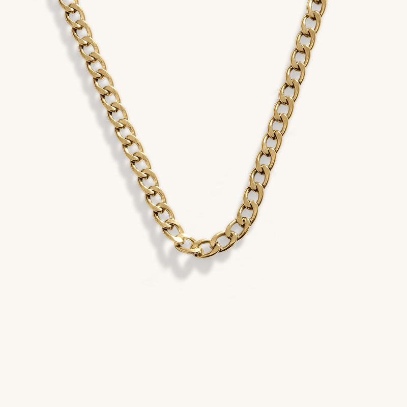 The box link chain necklace