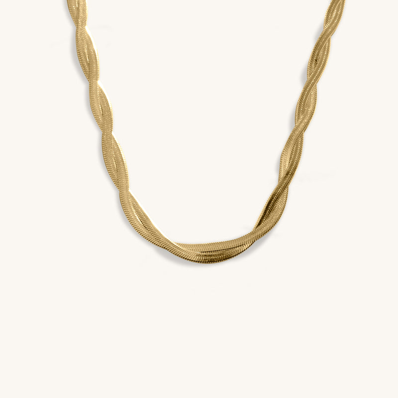 The twist slinky chain necklace