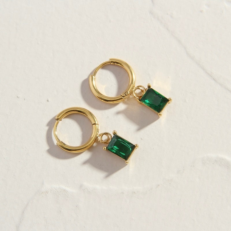 THE EMERALD DROP EARRINGS – Milou